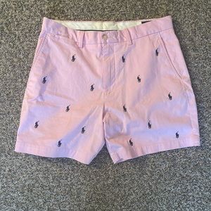 Pink pole Ralph Lauren shorts